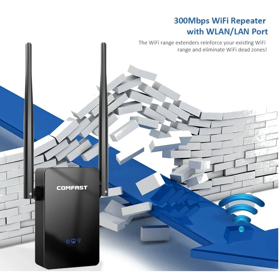 < SMARTCOM > COMFAST WiFi Range Extender Amplifier 300Mbps 10dbi CF-WR302S