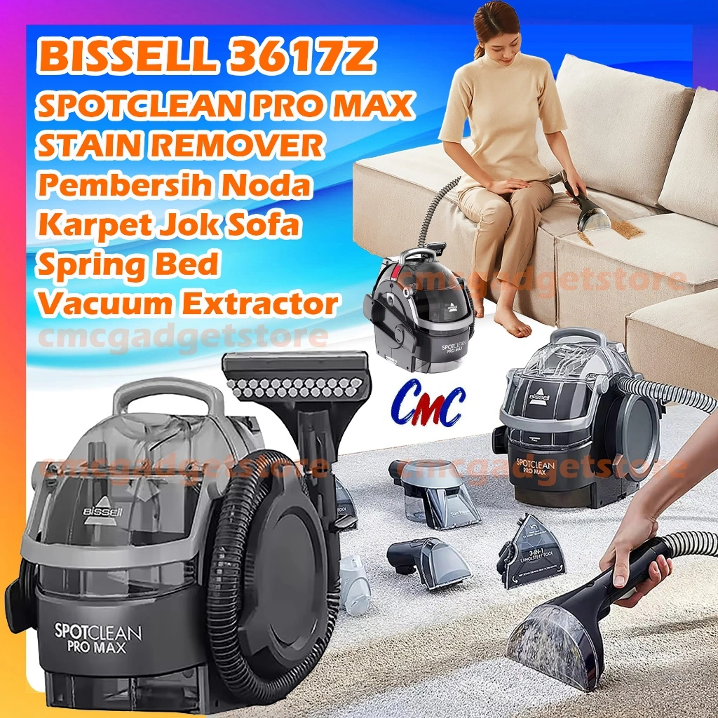 Bissell 3617Z 1558Z Vacuum Extractor Cleaner Pembersih Karpet Ekstraktor Kasur Sofa Ranjang Portable Vakum Cuci Basah Vacuum Wet and Dry