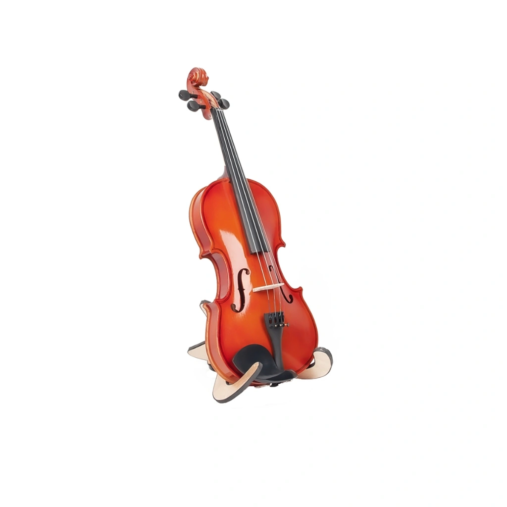 [FULL PACKAGE] Biola Akustik PREMIUM merk Mandalika Include Hardcase Bow Rosin UKURAN 4/4 DAN 1/2