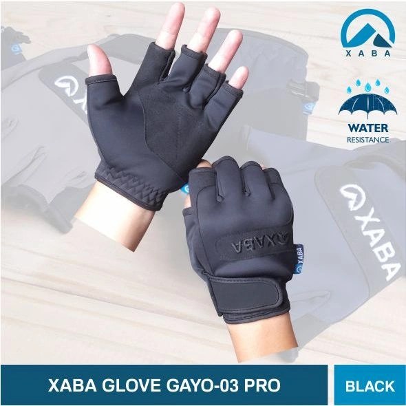 Sarung Tangan Sepeda Motor Half Finger - Glove XABA Gayo 03 Pro