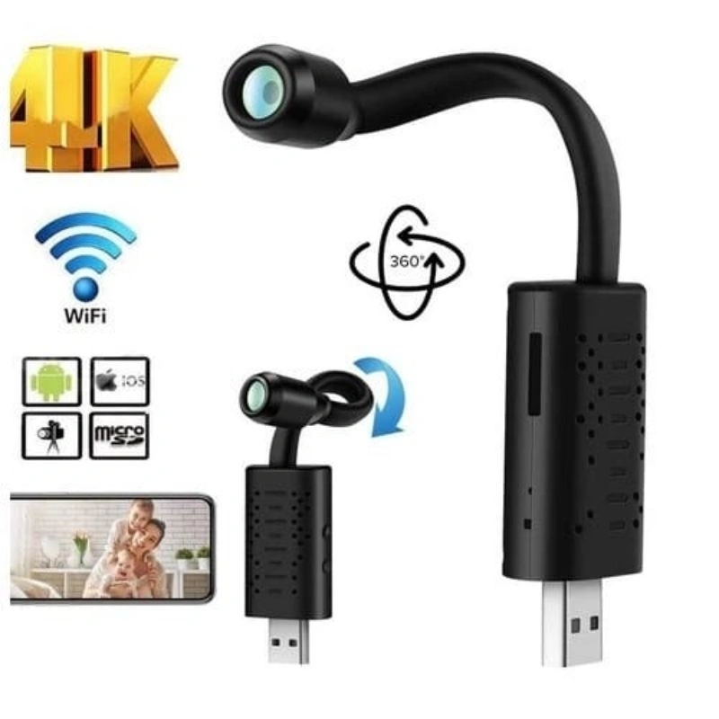 Spy Cam Mini USB Webcam Camera CCTV V380 Pro 5MP Wifi Smart Net Hidden Camera SPY Kamera Tersembunyi Pengintai