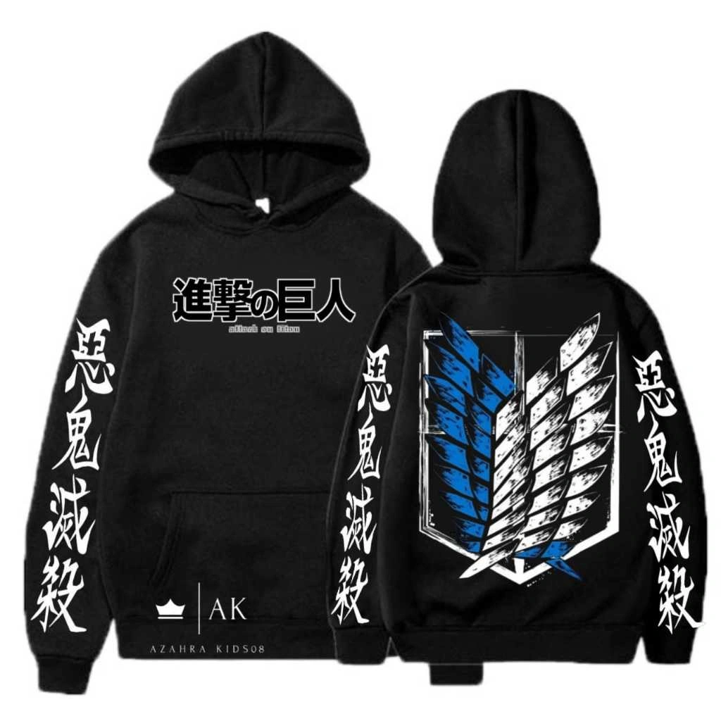 SWEATER JAKET HOODIE ANAK Shingeki No Kyojin SNK Attack On Titan AOT