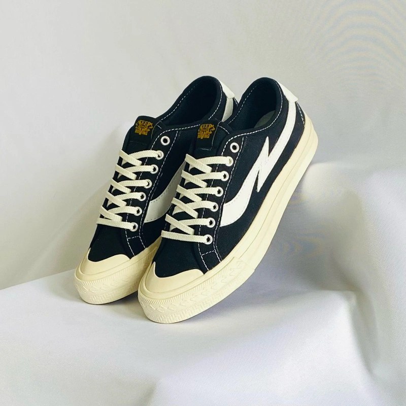 zirotz - flash bw low 36-44 sepatu sneakers pria wanita casual