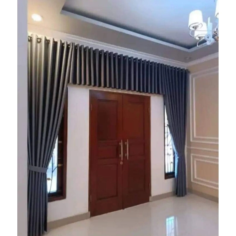 Gorden Blackout Satu Set Sama poni Gordeng Jendela Minimalis