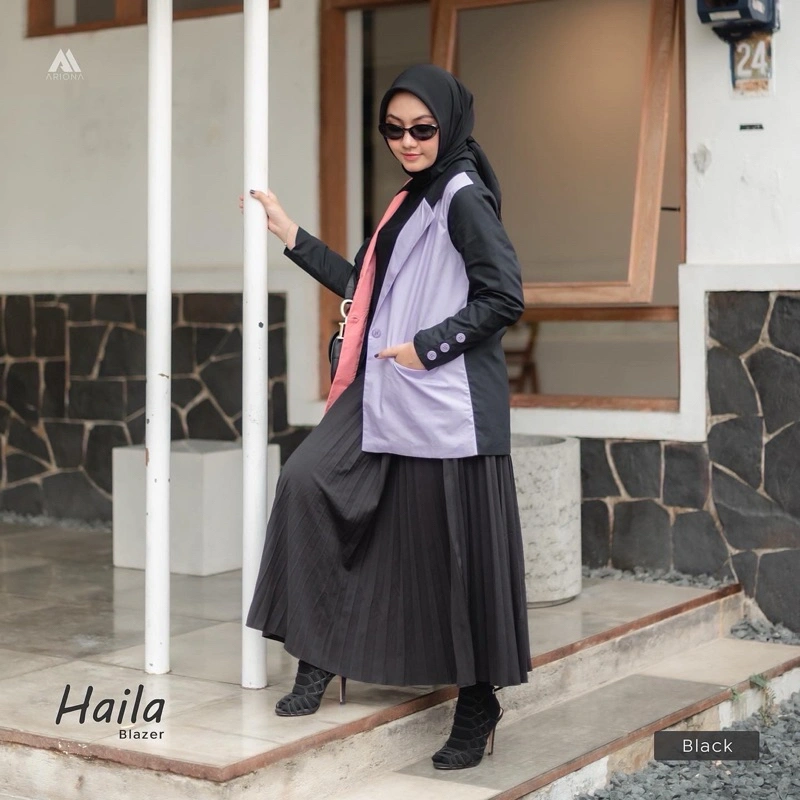 Ariona - Blazer wanita Haila