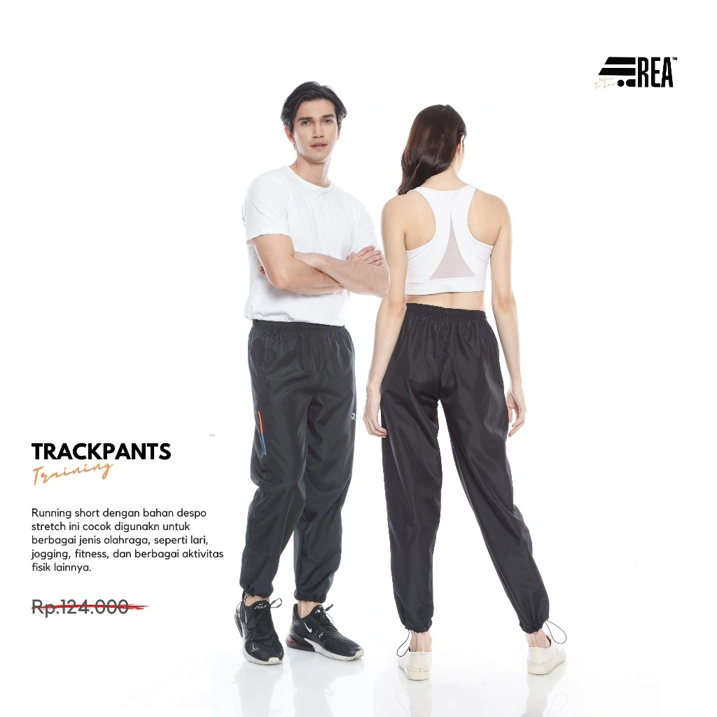 REA ACTIVEWEAR - Celana Olahraga Panjang Training Parasut