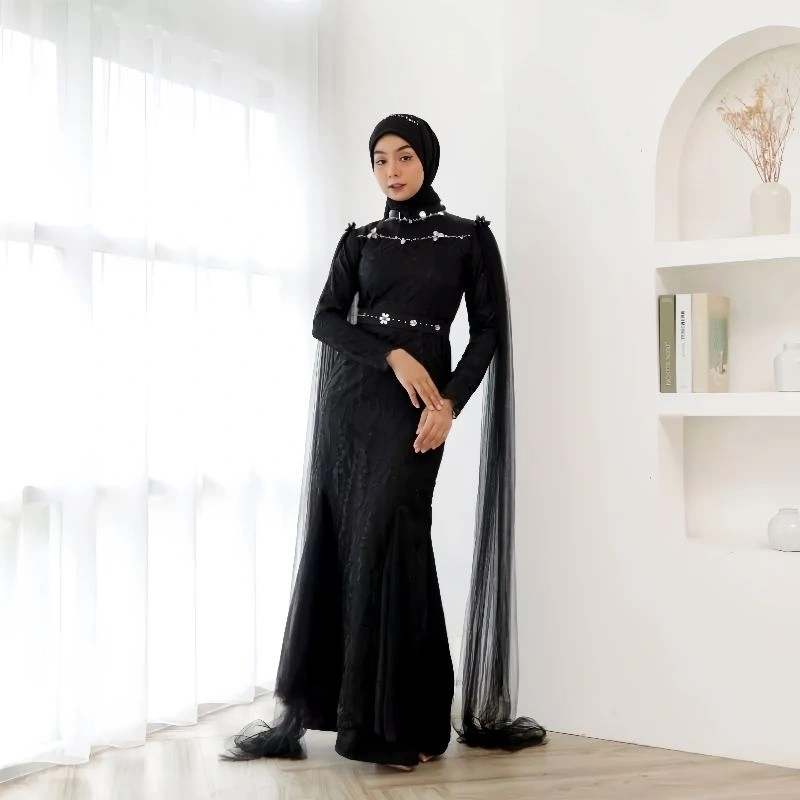 NEW DRESS SATIN MURAH TERBARU ( DRESS NEW FATEEMA MAXY ) DRESS BRUKAT COUPLE PESTA LAMARAN KONDANGAN