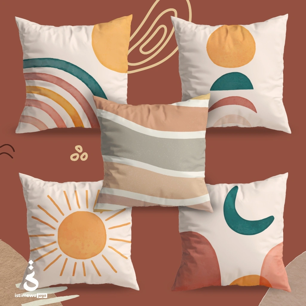 ISS - SARUNG BANTAL 40X40CM SOFA CUSHION COVER SOFA SARUNG BANTAL AESTHETIC TERACOTTA