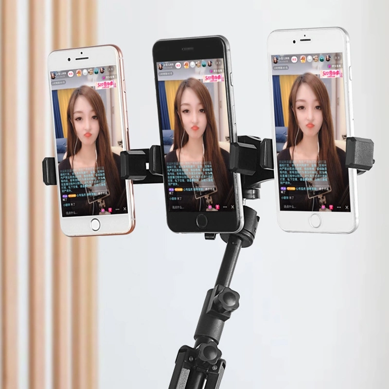 3in1 Penjepit Phone Hp Handphone Holder Tripod 3 in 1 Sambungan Phone Holder Klip