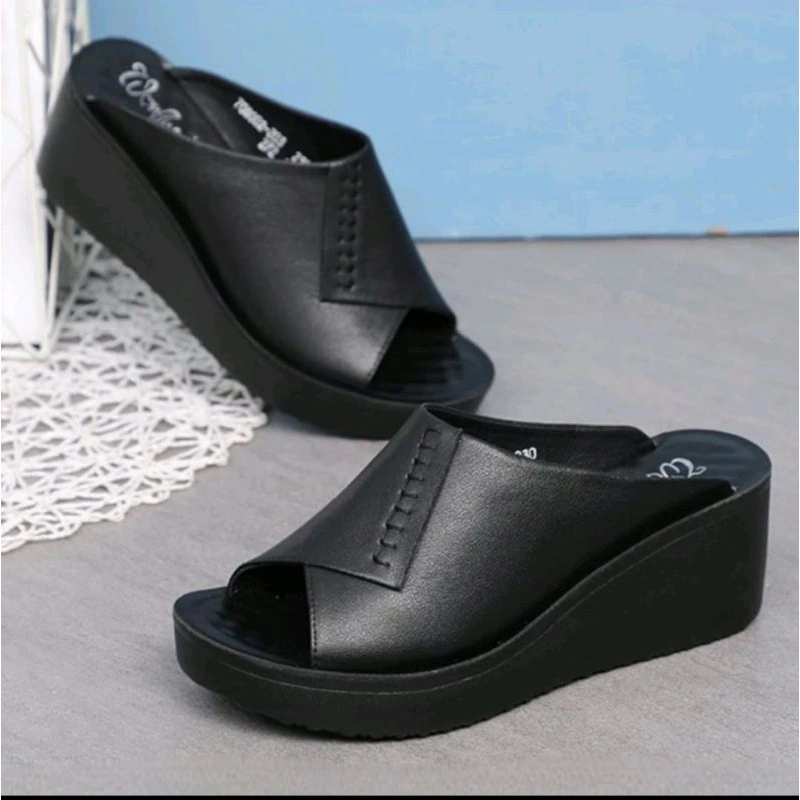 sandal wedges wanita fashion sandal cewek/sandal wanita kekinian