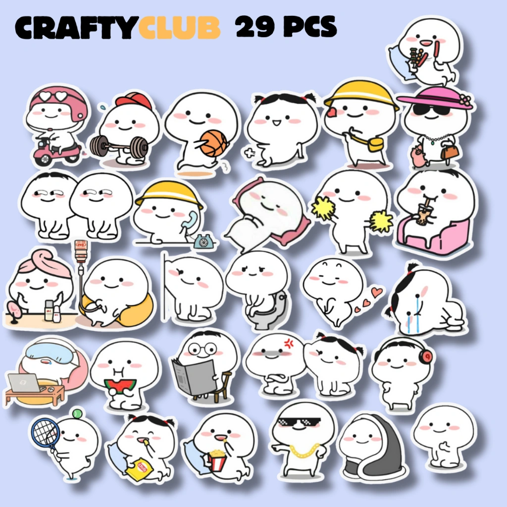 STIKER PENTOL WATERPROOF 29 pcs cocok untuk laptop,tumblr dan helm.