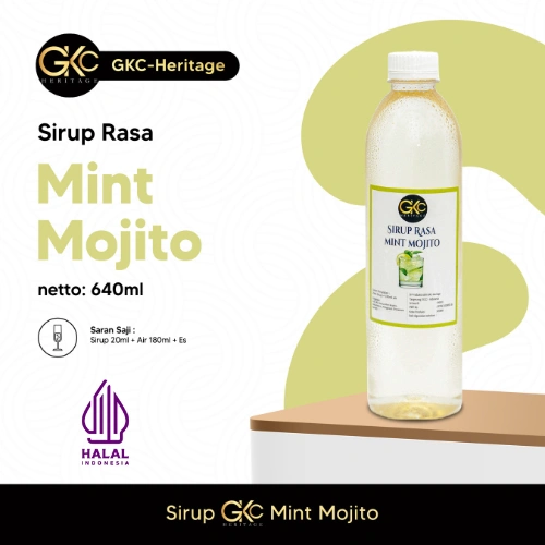 GKC HERITAGE Sirup 640ml Rasa Mint Mojito Syrup Minuman