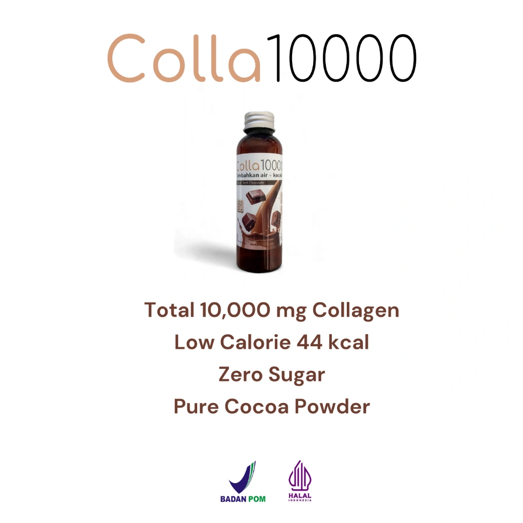 Lemovita Colla10000 Collagen 10000mg Chocolate Drink 13gr x Paket 3 pcs / 7 pcs / 14 pcs / 30 pcs
