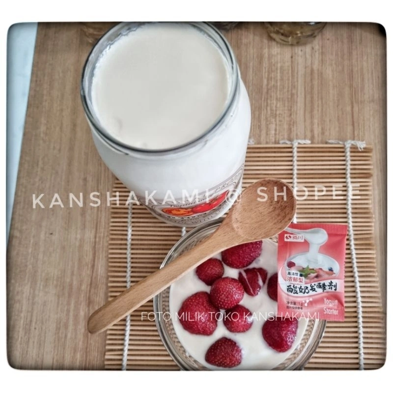 STARTER YOGURT/YOGURT CULTURE KELAS PREMIUM CREAMY FRESHY DAN COCOK BAGI YANG SUKA DIET