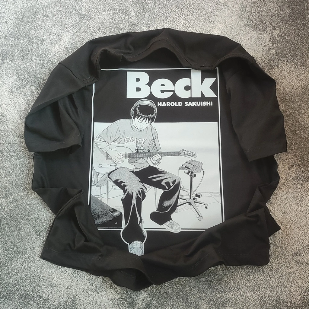 Kaos Band BECK Mongolian Chop Squad Oversized T-shirt Anime