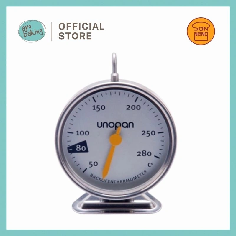 SANNENG SN0203 Oven Thermometer SS + Copper (50 ~ 280 ℃) | Baking High Temperature