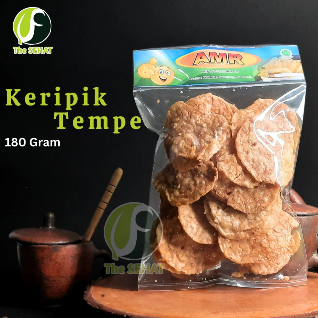 TheSehat Keripik Tempe Kripik Tempe Bulat Cemilan Enak Murah Asli Renyah 180gr