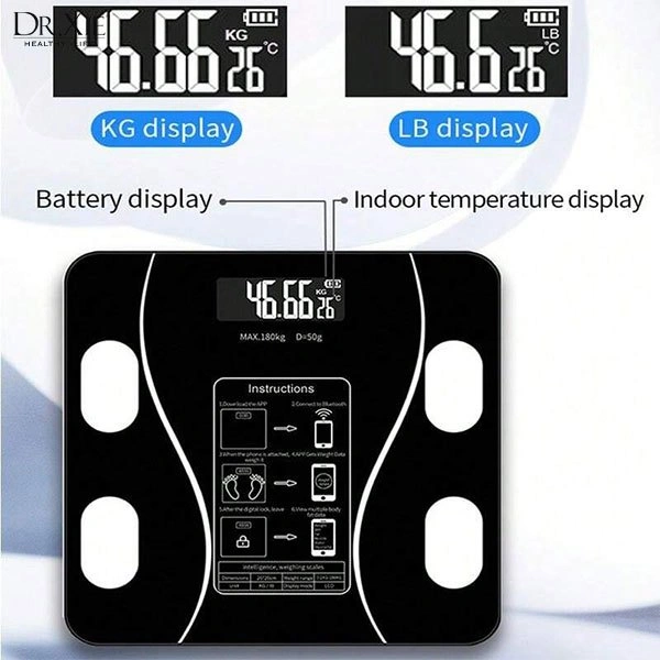 Dr. Xie Timbangan Badan Digital Bluetooth Tempered Glass Smart Body Fat Scale