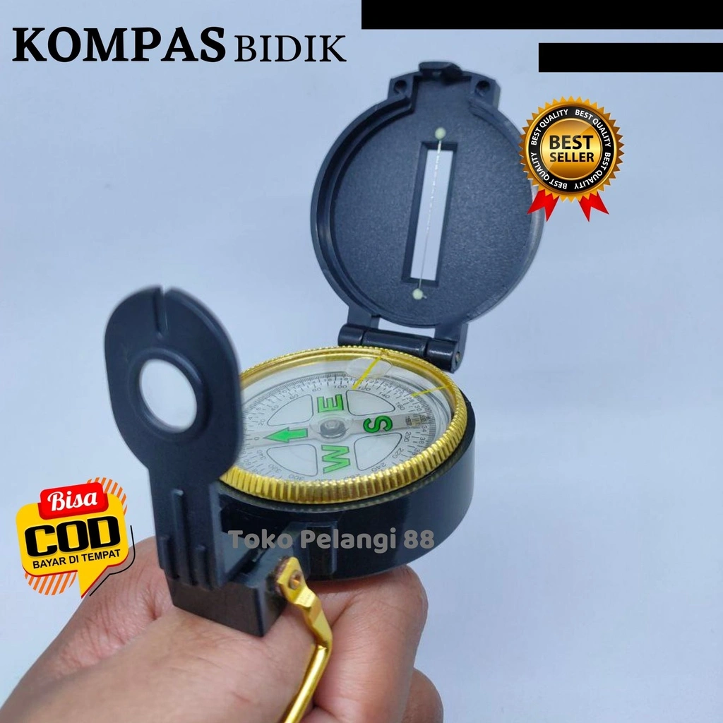 Kompas Bidik Pramuka Original Alat Navigasi Camping Olahraga Outdoor High Quality
