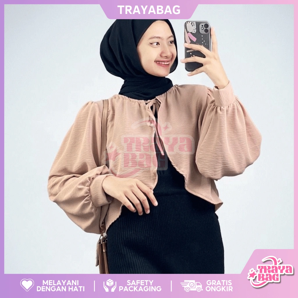 PREMIUM Morina Outer Traya CREPE PREMIUM TEBAL LD102 Cardigan Wanita YUINN / Baju Lebaran