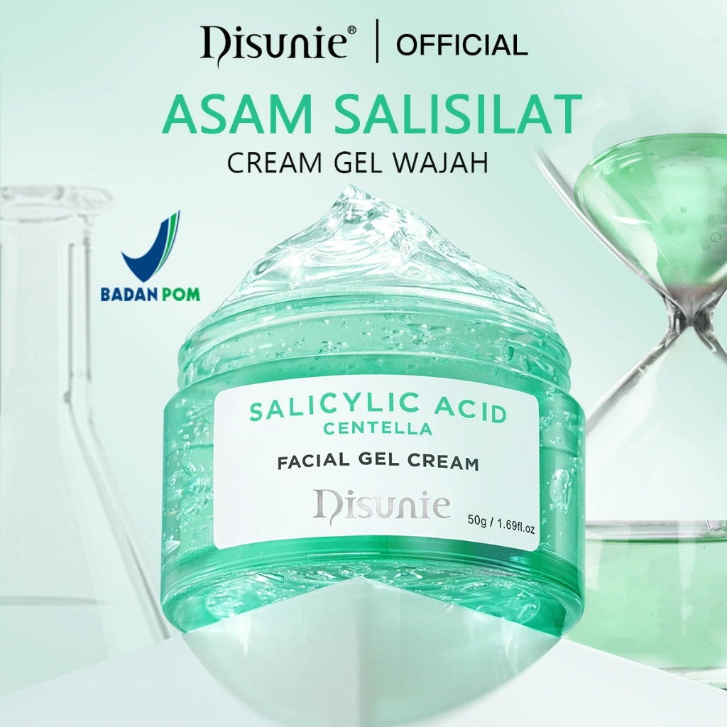 DISUNIE Salicylic Acid Anti-acne Cream Moisturizer acne Facial Moisturizer Gel Centella Soothing Calming Cream Gel Wajah