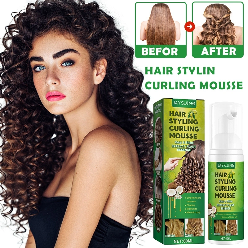 Hair Stylin Curly Mousse 60ml Curl Mousse Cream Curly Cream Curly Hair Styling Elastin