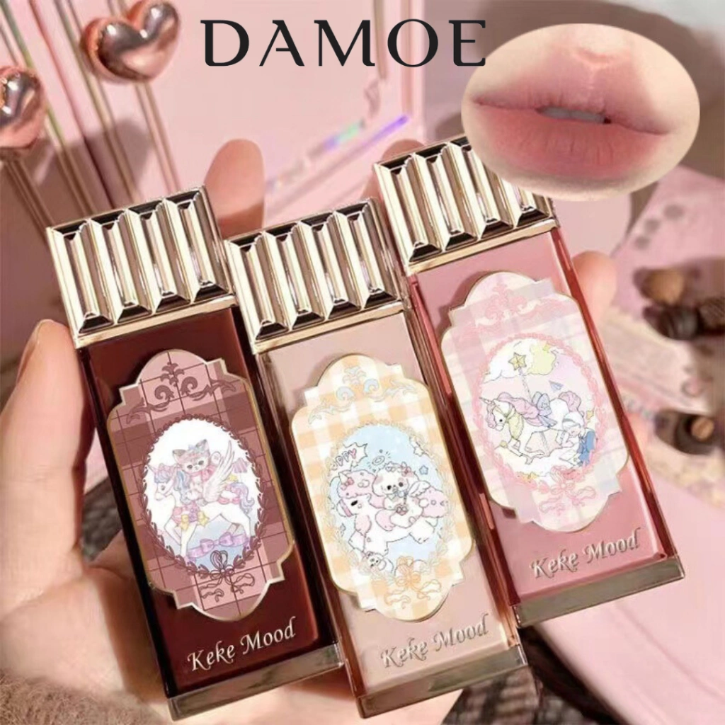 KEKEMOOD Chocolate Lip Cream Velvet Matte Lipstik Coklat Chocolate Lipstick Matte