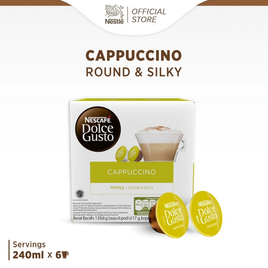 NESCAFÉ Dolce Gusto Cappuccino 1 box (12 kapsul = 6 gelas)