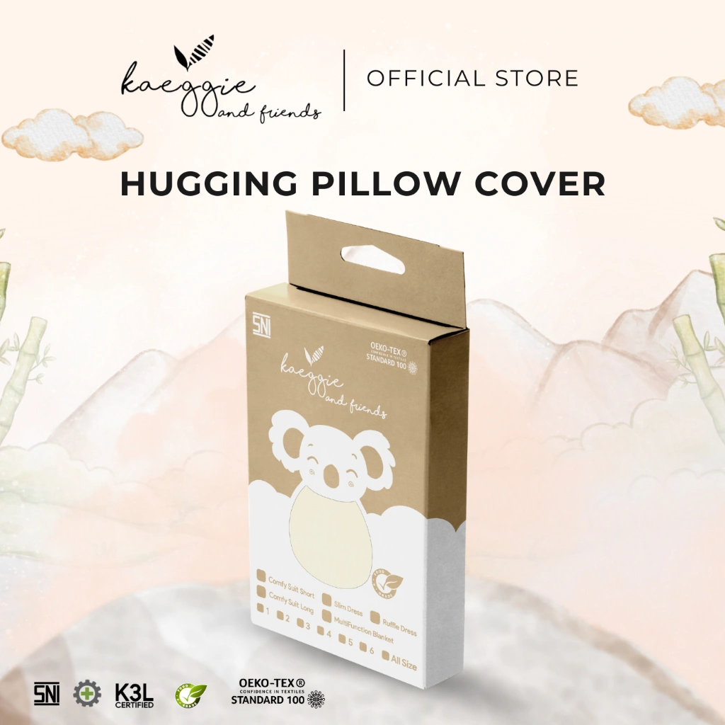 KAEGGIE - Kaeggie And Friends Series - Cover Hugging Pillow  - Bantal Bayi Anak - Sarung Guling