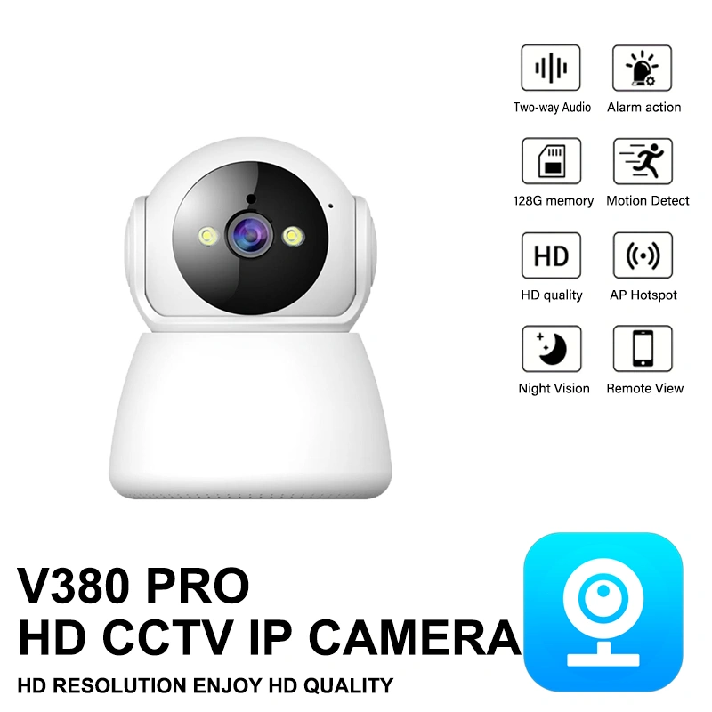 IP Camera CCTV V380 ProPelacakan Otomatis Kamera mini Smart Indoor HD 1080P