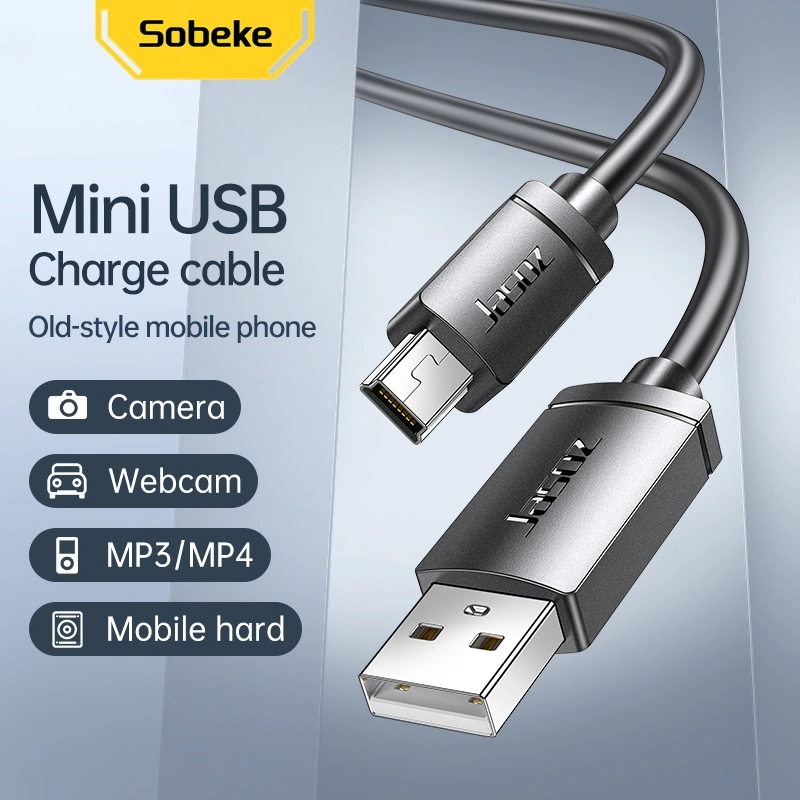 Sobeke Kabel Data Mini USB 2.0 Kamera USB 2.0 To Mini USB Charger Esia Type B Cable