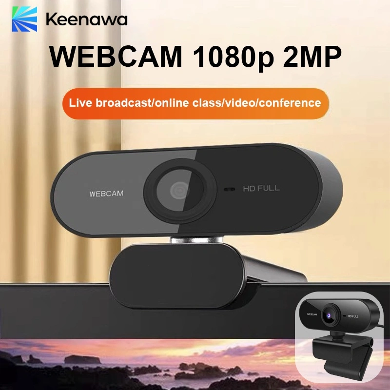 Keenawa Webcam Laptop 1080P USB Kamera PC 4K Full HD Camera Webcast Live Broadcast Video Meeting Camera