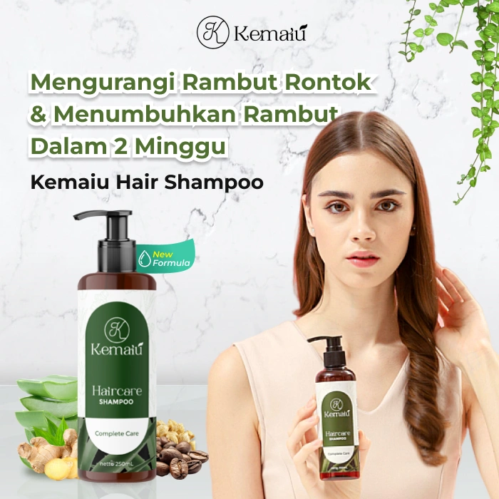 Kemaiu Shampoo Rambut Rontok & Sampo Penumbuh Rambut Cepat Ori Haircare Shampo Mengurangi Rambut Rontok Merangsang Pertumbuhan Rambut Baru Menguatkan Akar Rambut Sampo Kemiri - Kopi Arabica Jahe Aloe Vera Lidah Buaya Diaminopyrimidine Oxide 250gram