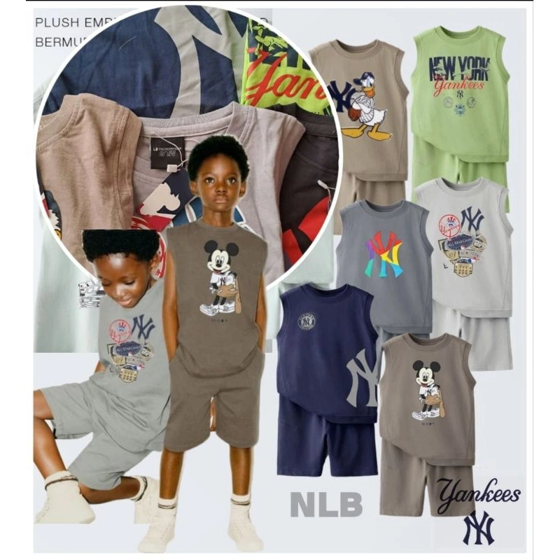 Setelan anak laki-laki MLB size 4-12 Tahun