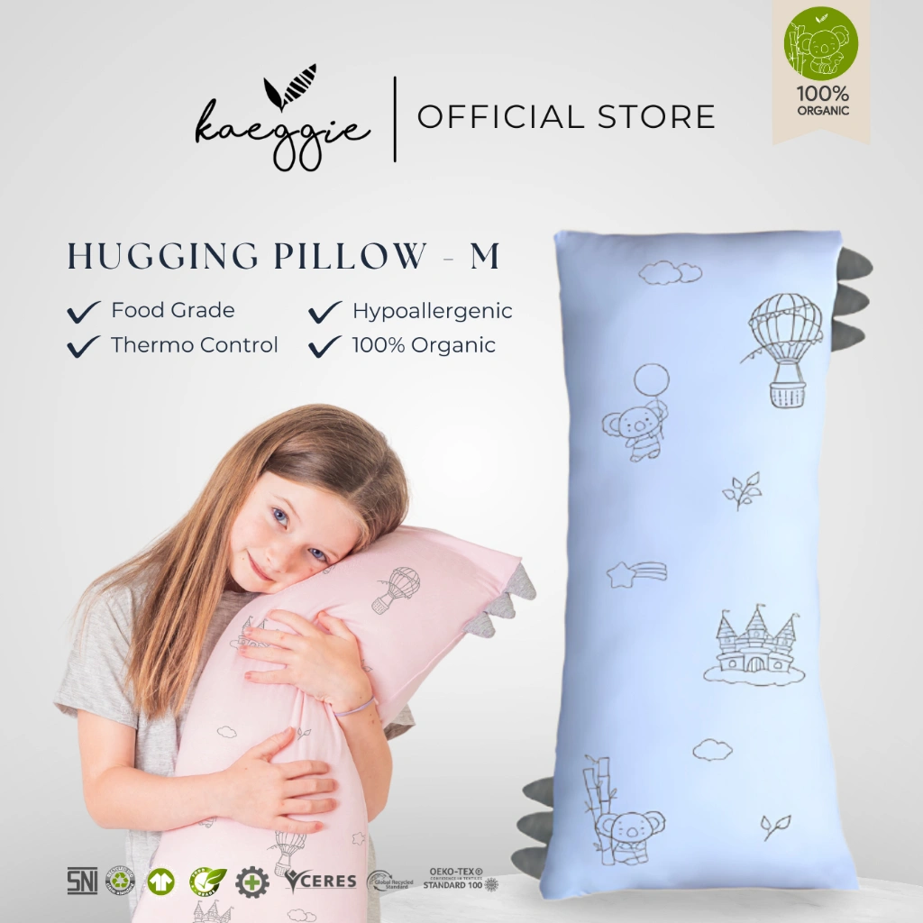 KAEGGIE - Signature Hugging Pillow Size Medium (M) - Bantal Bayi Anak - FoodGrade