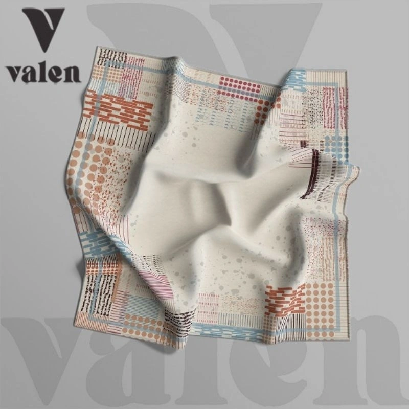 VALEN - HIJAB SEGI EMPAT 130×130/110×110CM MOTIF SERIES ABSTRAK SUBLIME PRINTING