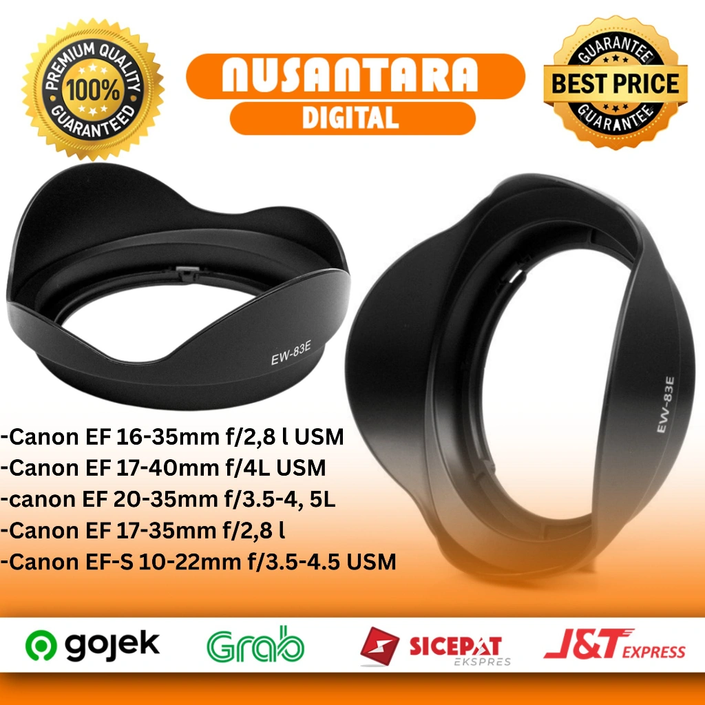 Lens Hood EW-83E Canon 16-35mm 20-35mm 17-35mm 17-40mm 10-22mm