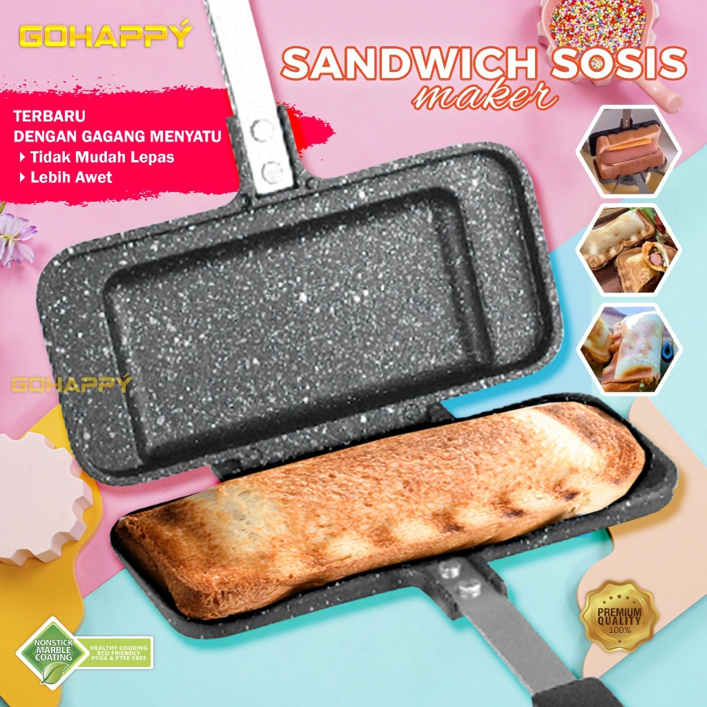 Gohappy Alat Cetakan hotdog ROTI SANDWICH SOSIS MAKER ANTI LENGKET terkenal di korea jepang