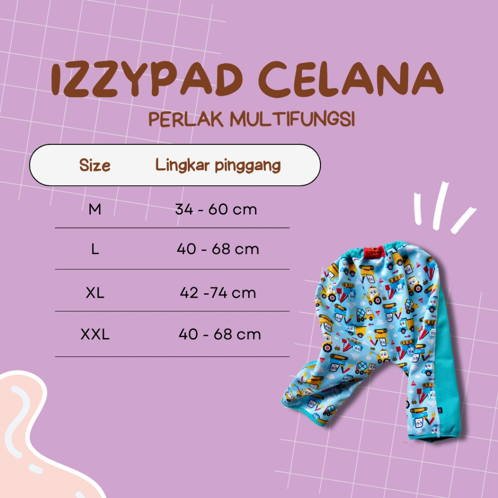 PROMO IZZYPAD CELANA Perlak anti tembus waterproff