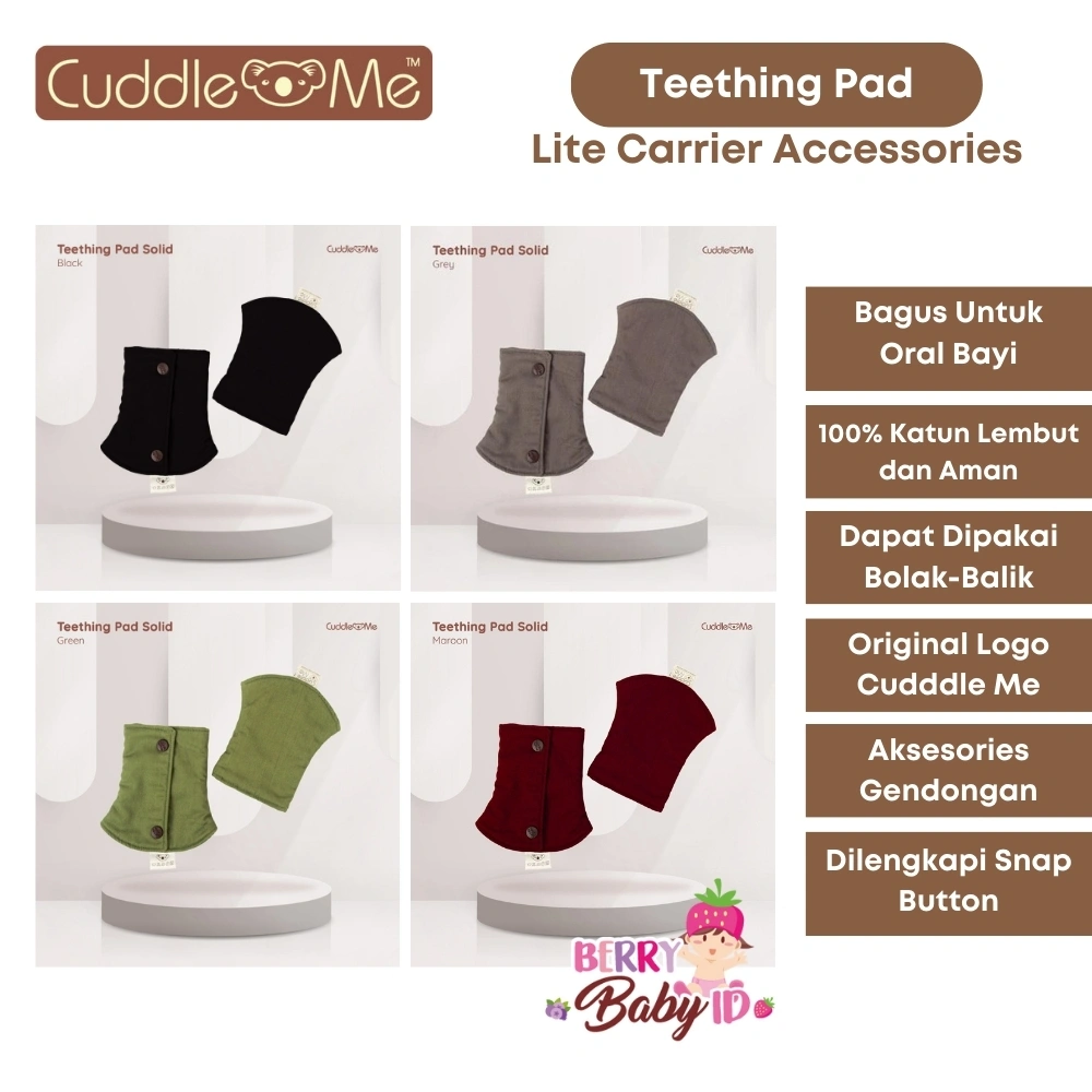 Cuddle Me 2 Pcs Teething Pad Aksesories Gendongan Bayi Lite Carrier CuddleMe CME029 Berry Mart