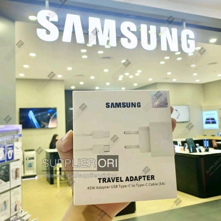 Kepala Charger Adaptor SAMSUNG 45 Watt Type C Usb C Fast Charging Original
