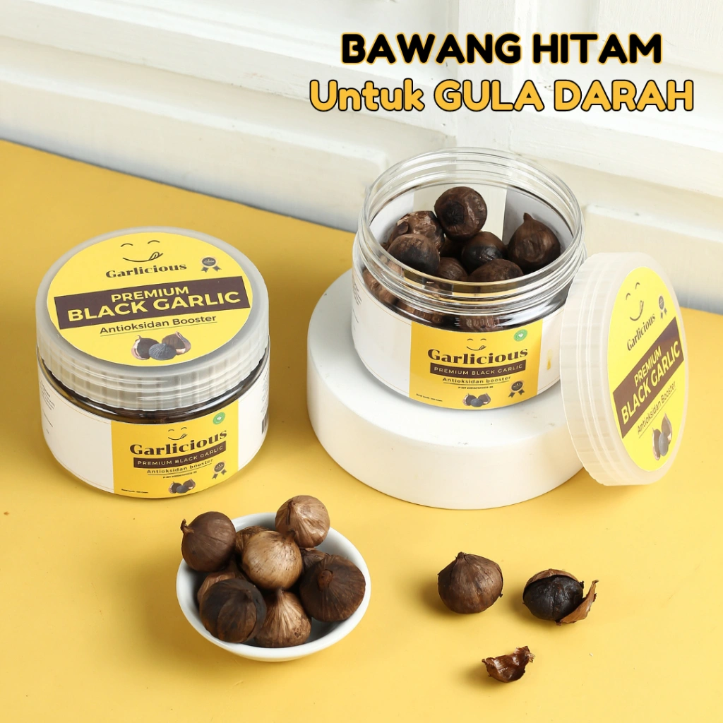 Obat Diabetes Kencing Manis Herbal Bawang Hitam Ampuh Gula Darah Paling Manjur Khasiatnya | Obat Atasi Diabetes Kolestrol Gula Darah Ampuh | Obat Diabetes & Hipertensi Ampuh Original Herbal Alami OBAT PENENANG  Suplemen Serat Diabetes Herbal Alami