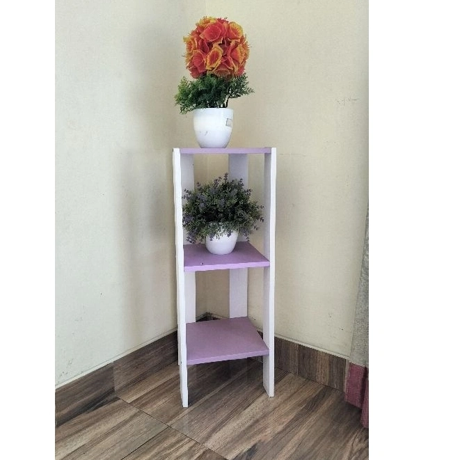 Serbaguna Rak Sudut Tempat Bunga Buku minimalis modern 60cm x 20 cm