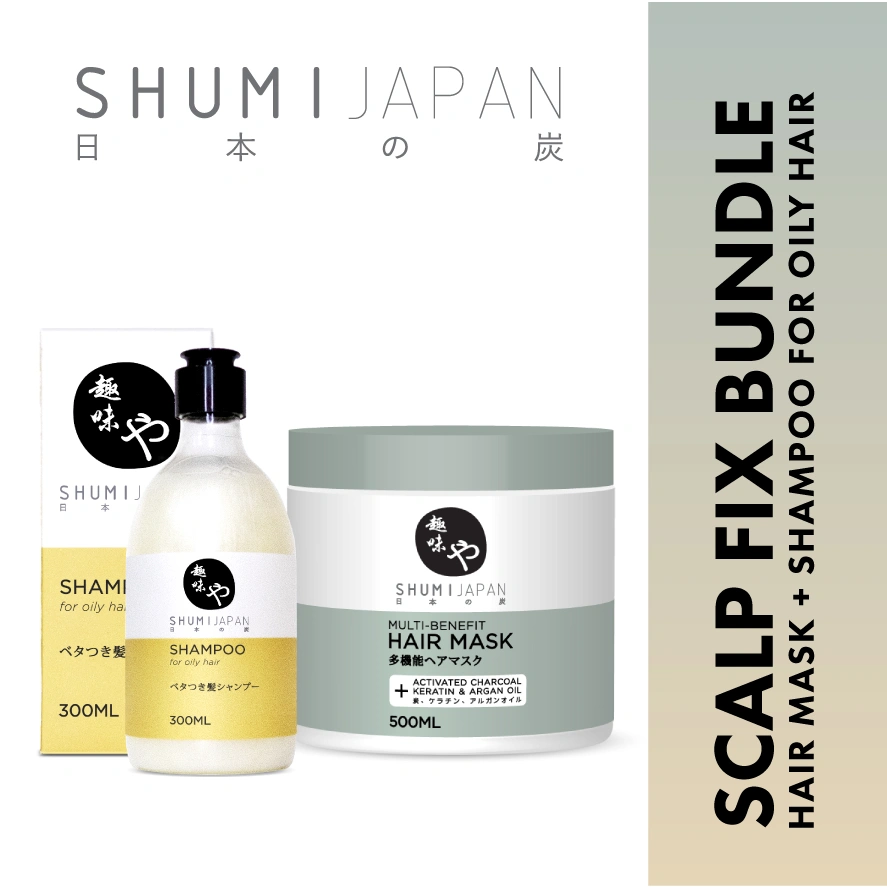 [BPOM] PAKET KULIT KEPALA SEHAT! SHUMI Japan Hair Mask + Shampoo for Oily Hair / Treatment / Haircare / Masker Rambut / Shampo