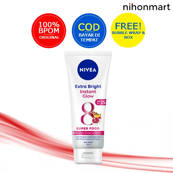 Nivea Extra Bright Instant Glow Body Serum 180ml