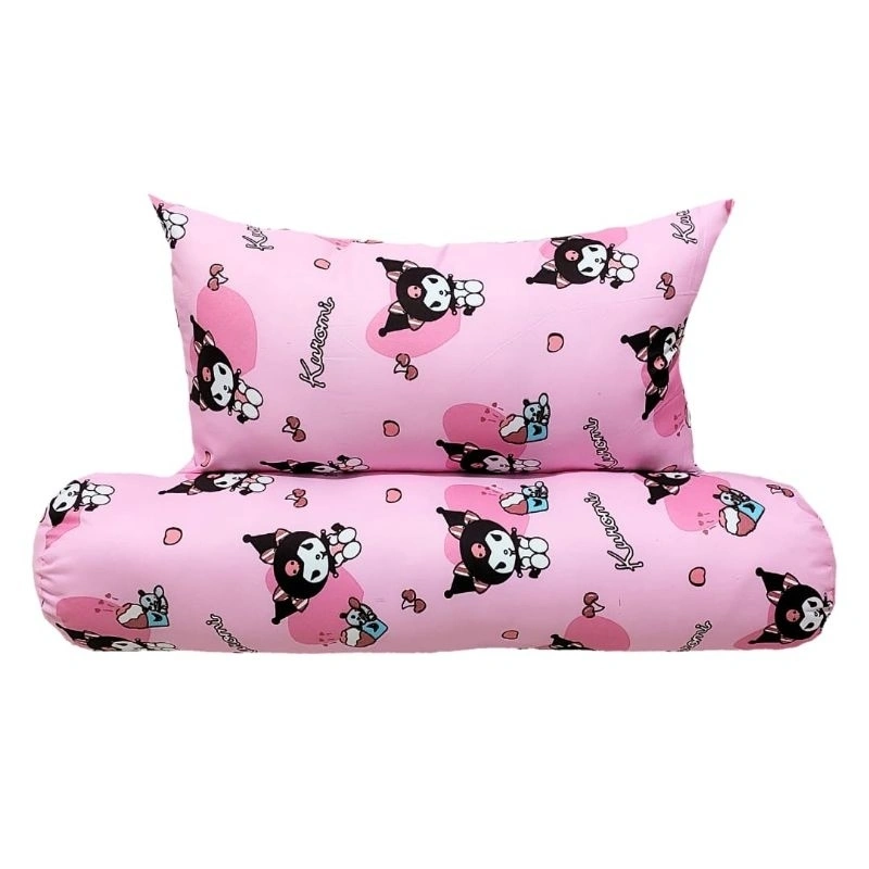 Paket Set Bantal Guling Anak Karakter Motif Kuromi Untuk Usia 1 - 10 Tahun