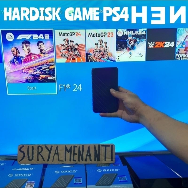 HARDISK GAME HDD GAMES PS4 HARD DISK EXTERNAL PlayStation 4 Firmware 5.05 s/d 11.00 BEBAS REQUEST