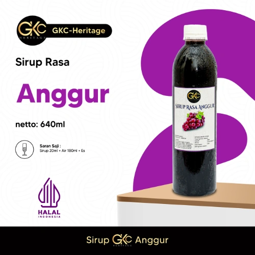 Minuman Sirup Anggur 640ml Syrup Grape Drink Halal