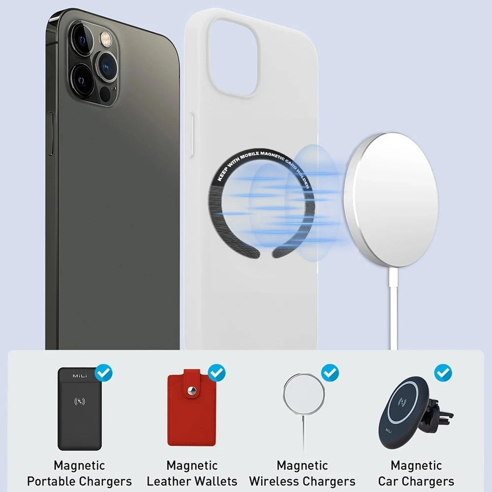 Magnet Ring Plate Semua Tipe Handphone Holder Magsafe Wireless