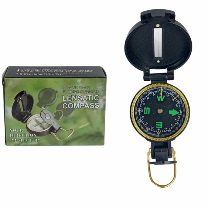 KOMPAS BIDIK PLASTIK military compass survival lensatic lensa